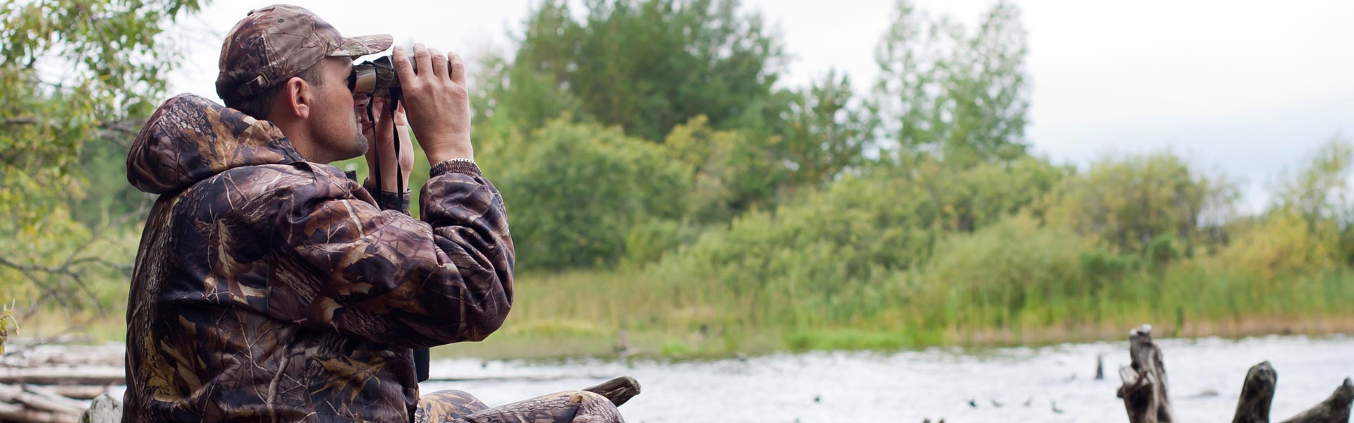 Hunter With Binoculars